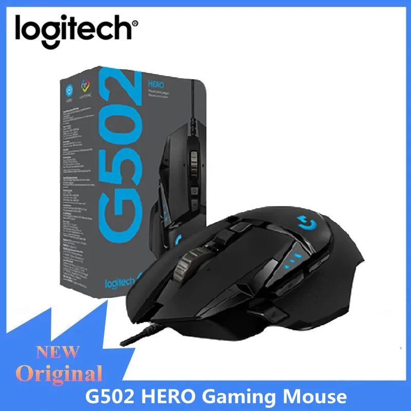 Игровая мышь Logitech G502 HERO проводная с регулирусветильник кой 16000 точек/дюйм
