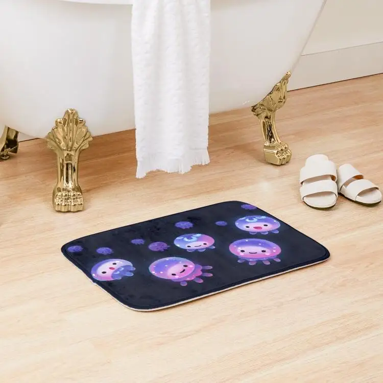 

Baby Jellyfish Bath Mat Modern Bathroom Wash Cartoon.Doormat Living Room Rug Floor Decoration Bedroom Anti-Slip Toilet Home