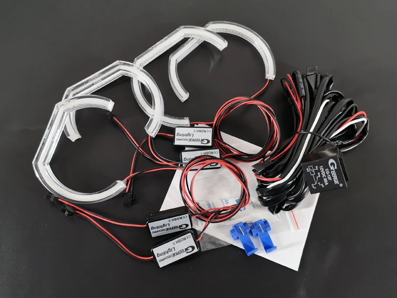 Отличные DTM M4 стильные ультра яркие светодиодные ангельские глазки halo Кольца для