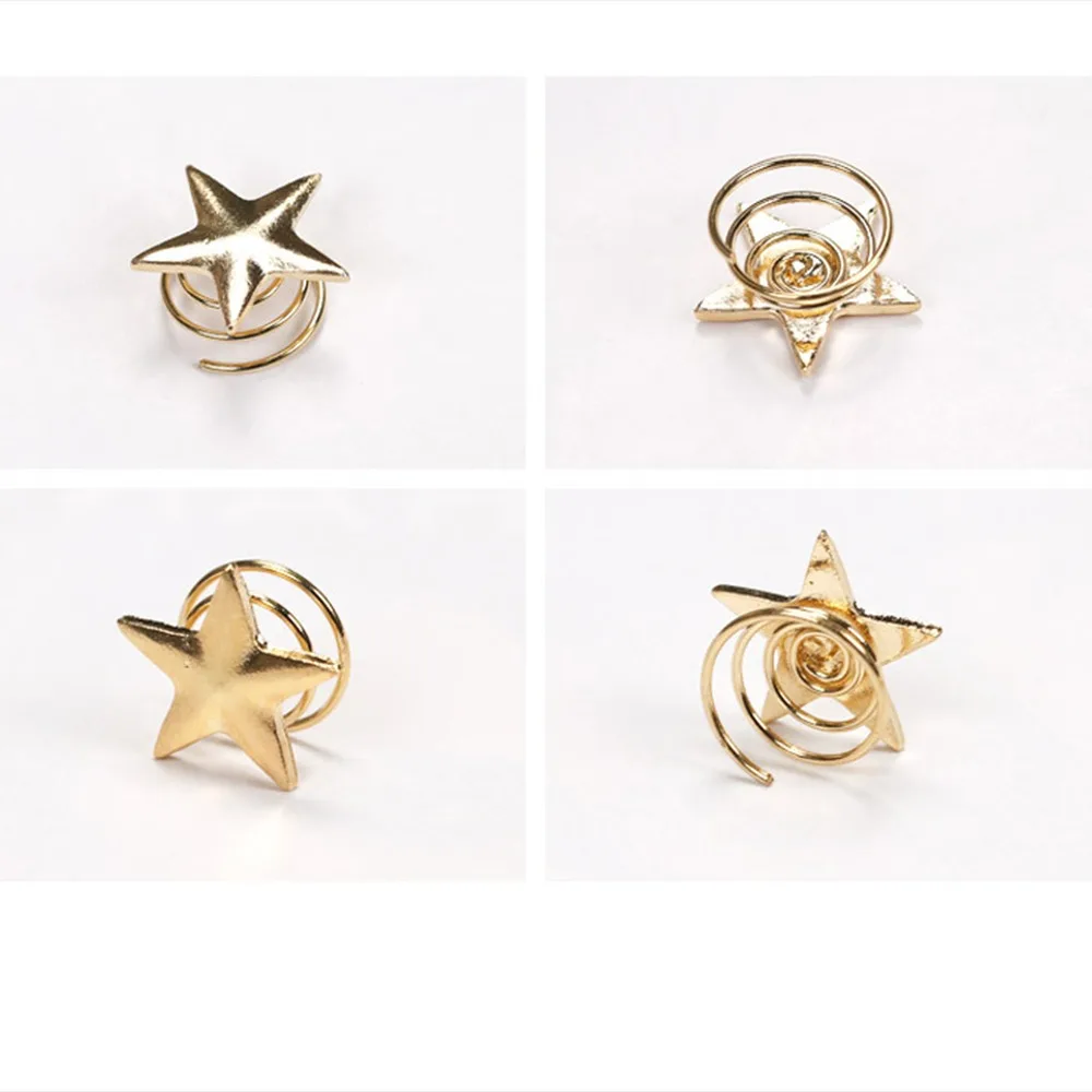 Модные украшения для волос 5 шт. милые индивидуальные луна звезда головной убор