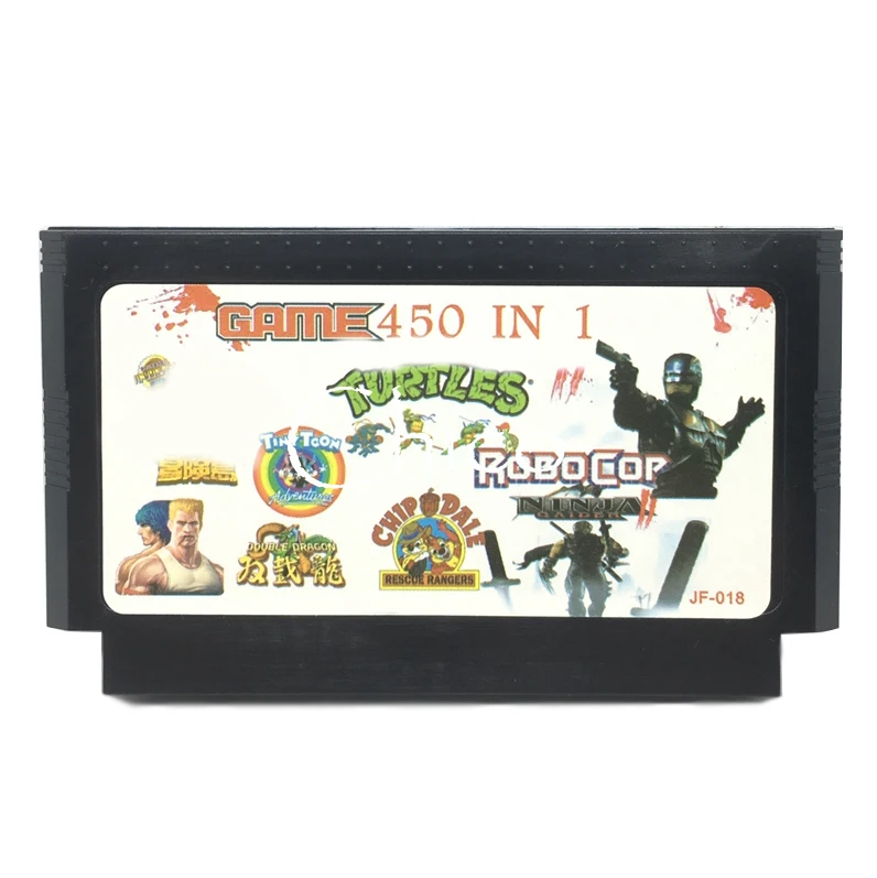 

Hot Games 450 In 1 Cartridge 60 Pin Cart Game Card For 8 Bit Game Player with BomberMan Mortal Komb Chip Dale