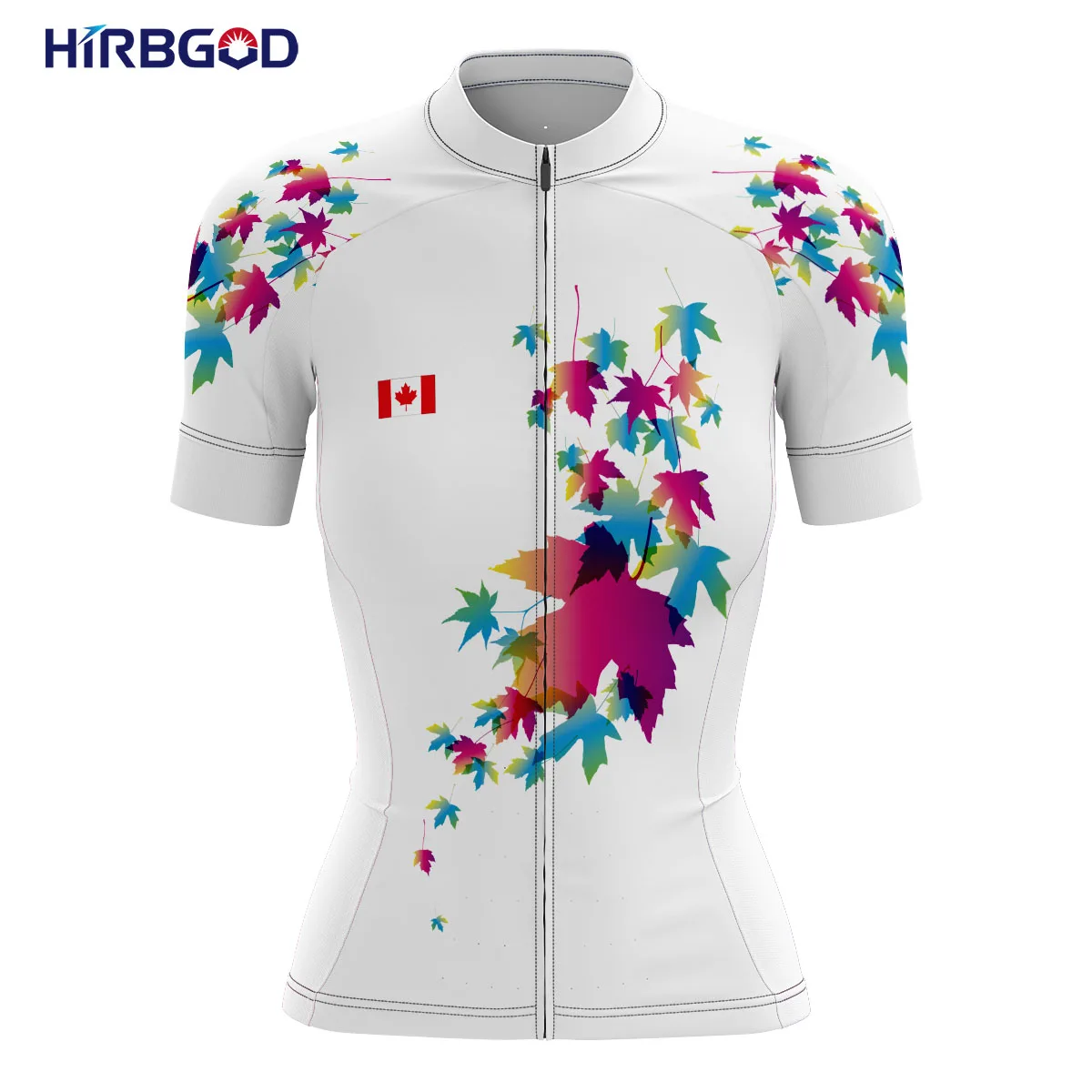 

HIRBGOD New Women's Close-Fitting Tops, Cross-Country Bikes, Short-Sleeved Plants and Flowers, Ladies Cycling Jerseys,TYZ1007-01