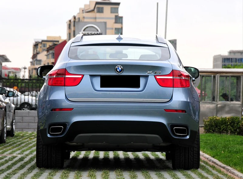 Черная выхлопная труба из углеродного волокна 1 пара глушитель наконечник задние