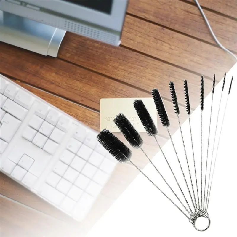 

10pcs/set Nylon Brush Multi-Functional Cleaning Tools Drink Straws Sewing Machine Cleaning Brush