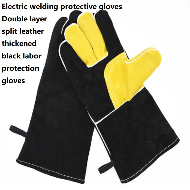 Перчатки из натуральной воловьей кожи с теплоизоляцией защитные перчатки для