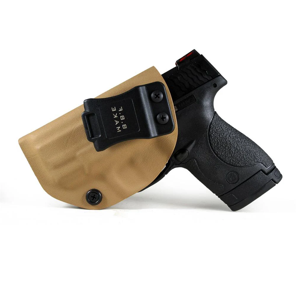 Tan-Left Hand B.B.F Make Чехол-кобура для тактического кидекса IWB Подходит для: M& P Shield 9 мм/. 40 s& w внутри скрытый чехол для поясного пистолета - Цвет: Tan-Left Hand