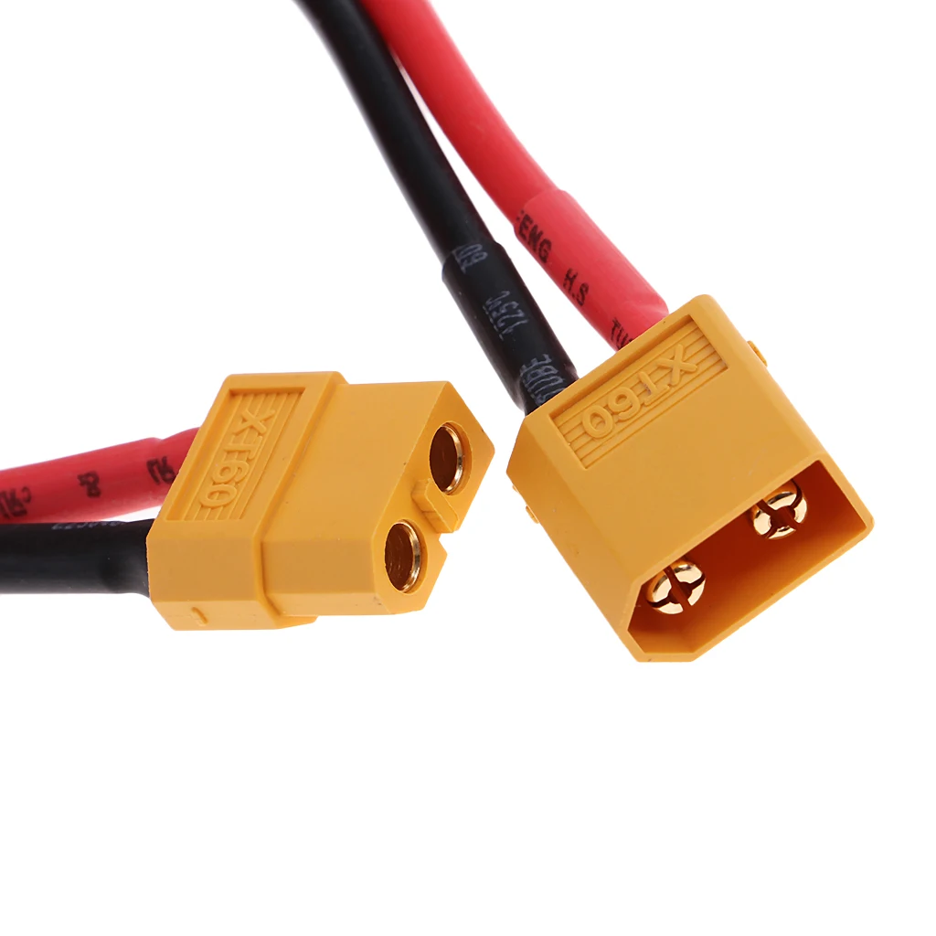 XT-60 Мужской Женский Разъем Incl.20cm 14AWG кабель Lipo Батарея | Игрушки и хобби
