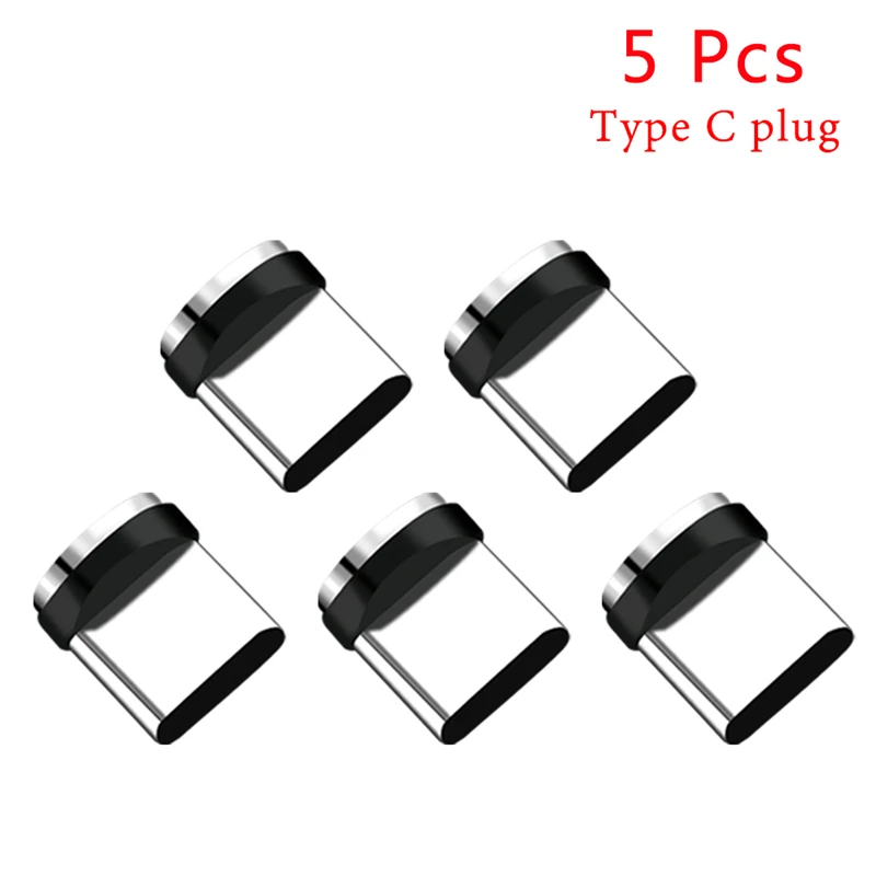 

New 1pcs/3pcs/5pcs Magnetic Tips For Phone Charger Replacement Parts 360 Degree Rotation Magnetic Tips Charging Cable Adapter