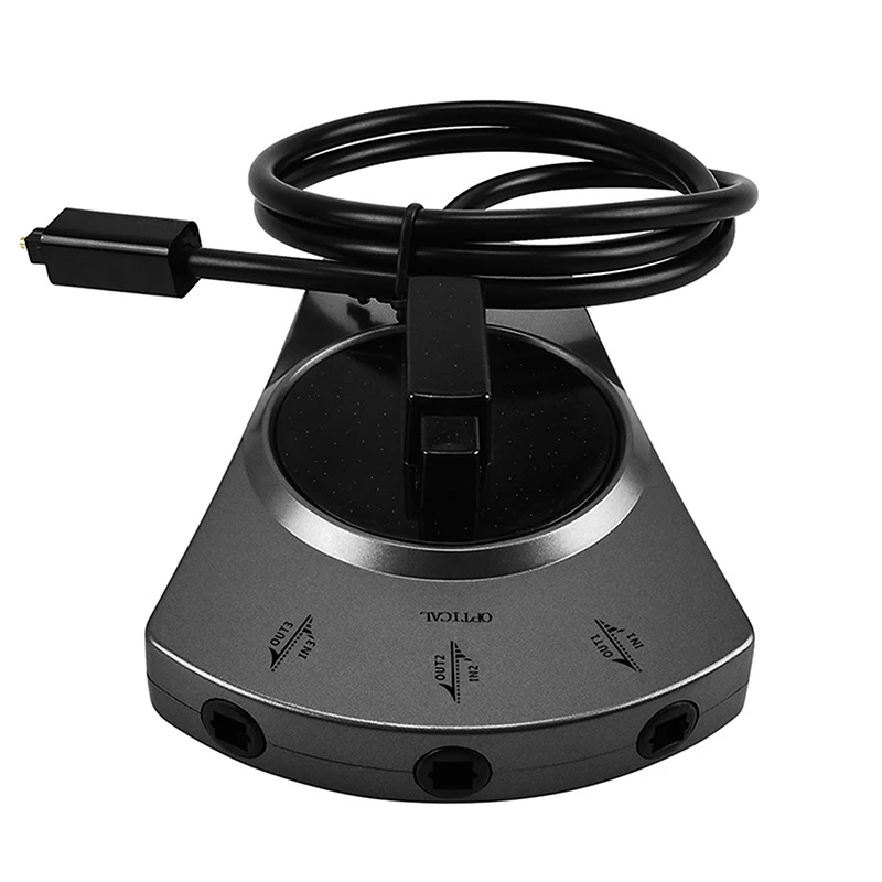 1 шт. 3-полосный цифровой переключатель оптический аудио Переключатель