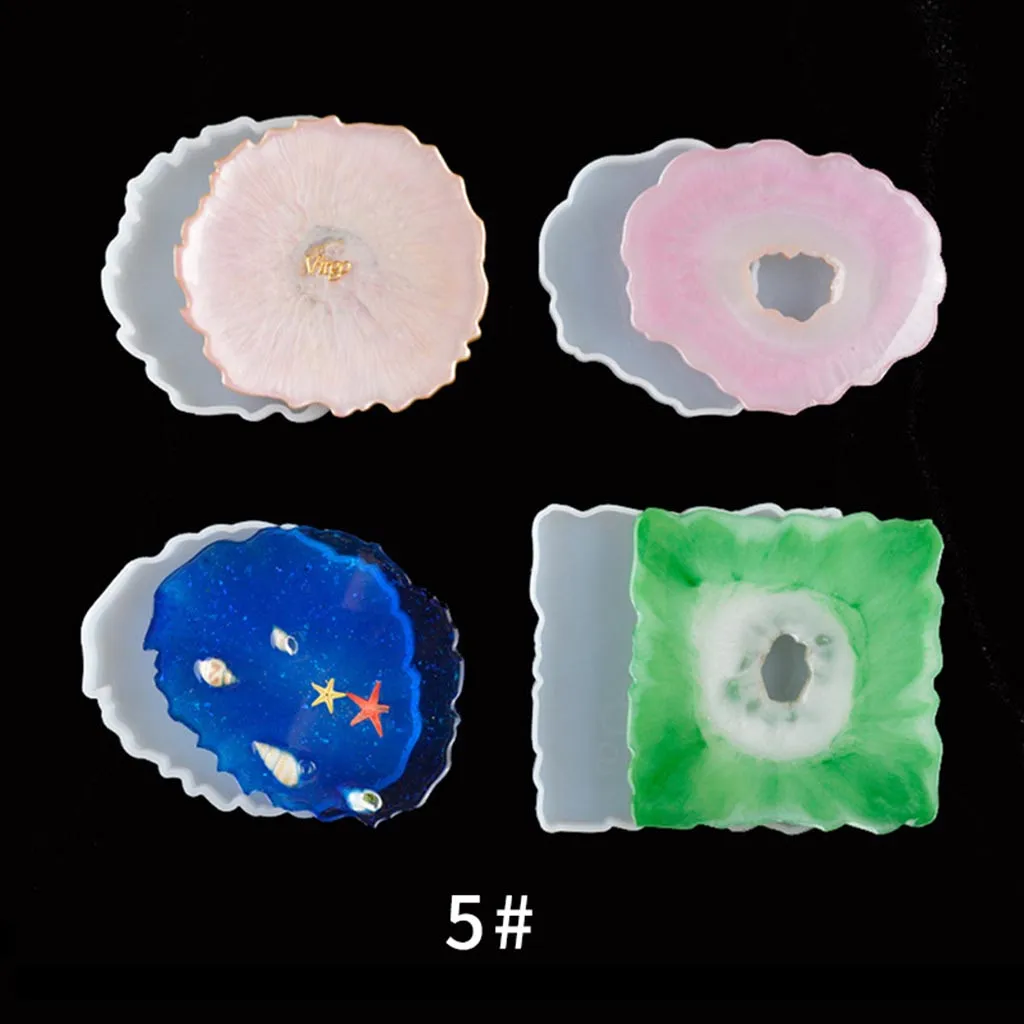 Разноцветный настольный коврик силиконовая форма Прозрачная из смолы подставка