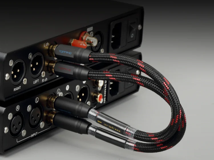 TOPPING TCR2 6N однокристальный Медный позолоченный Профессиональный аудиокабель RCA |