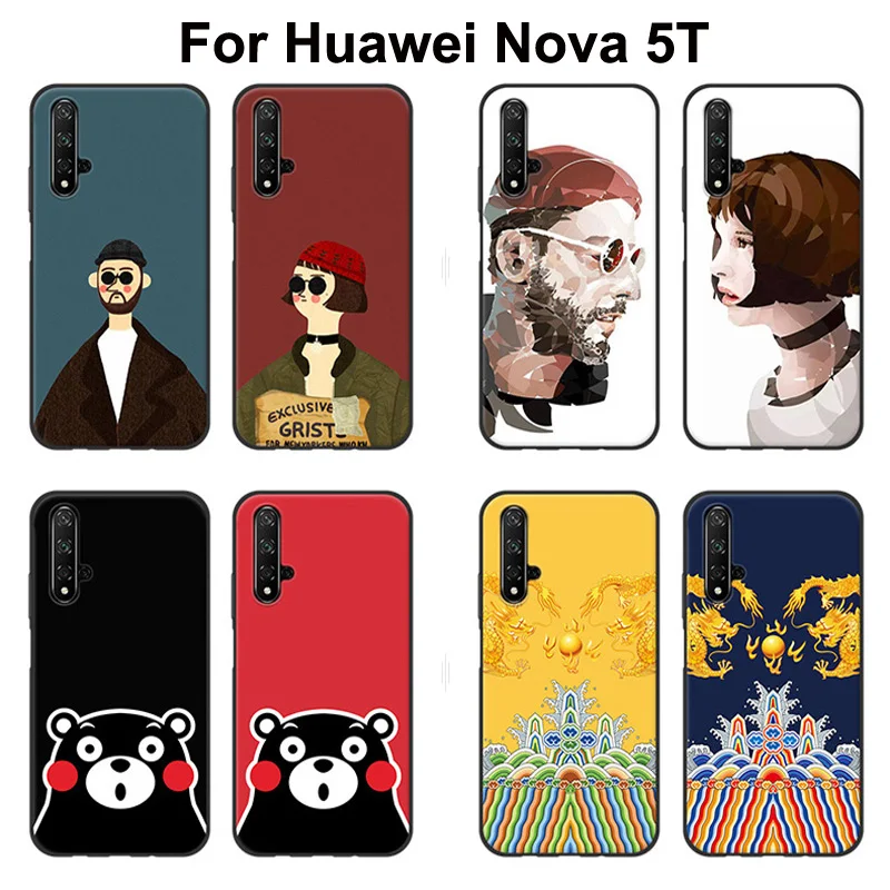 Чехол для Huawei Nova 5 T чехол Nova5T рисунок Леон убийца мультфильм мягкий силиконовый