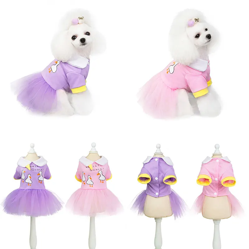 

Summer Dog Clothes for Small Dogs Dress Sweety Princess Dress That All Seasons Puppy Lace Princess Dress Veil Dress
