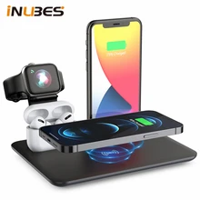 15W Fast Wireless Charger For iPhone 12 Samsung Wireless Charging Stand Dock For Apple Watch Airpods Charging Pad Station Type C