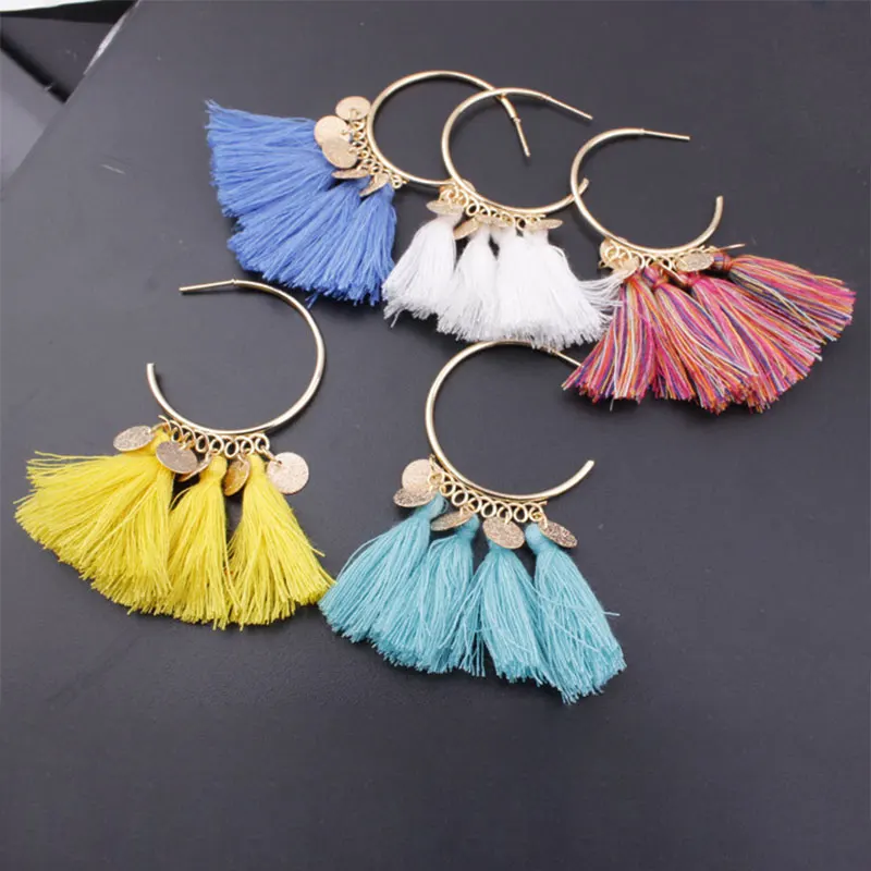 2019 Горячая Акция Этнические женские серьги богемные ручной работы для женщин