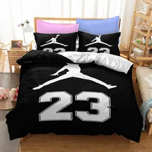 New Basketball Duvet Cover For Teen Boy Single Queen Soft Bedspread Comforter Cover Zipper Design Bedding Set And Pillowcases (4)