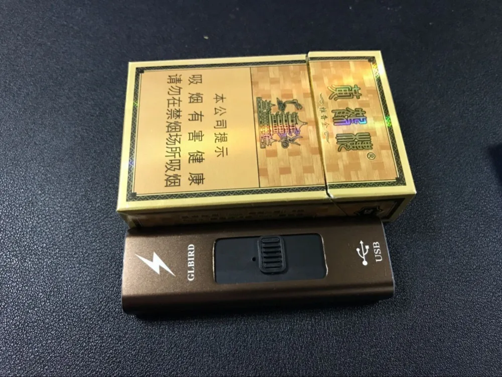 USB Зажигалка тонкая Arc плазменная Ветрозащитная электронная перезаряжаемая для