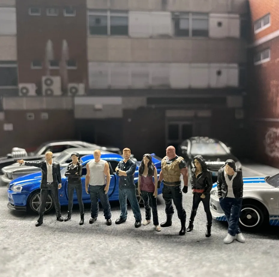 Классическая модель масштаба 1:64 Форсаж 9 человек литой автомобиль из сплава