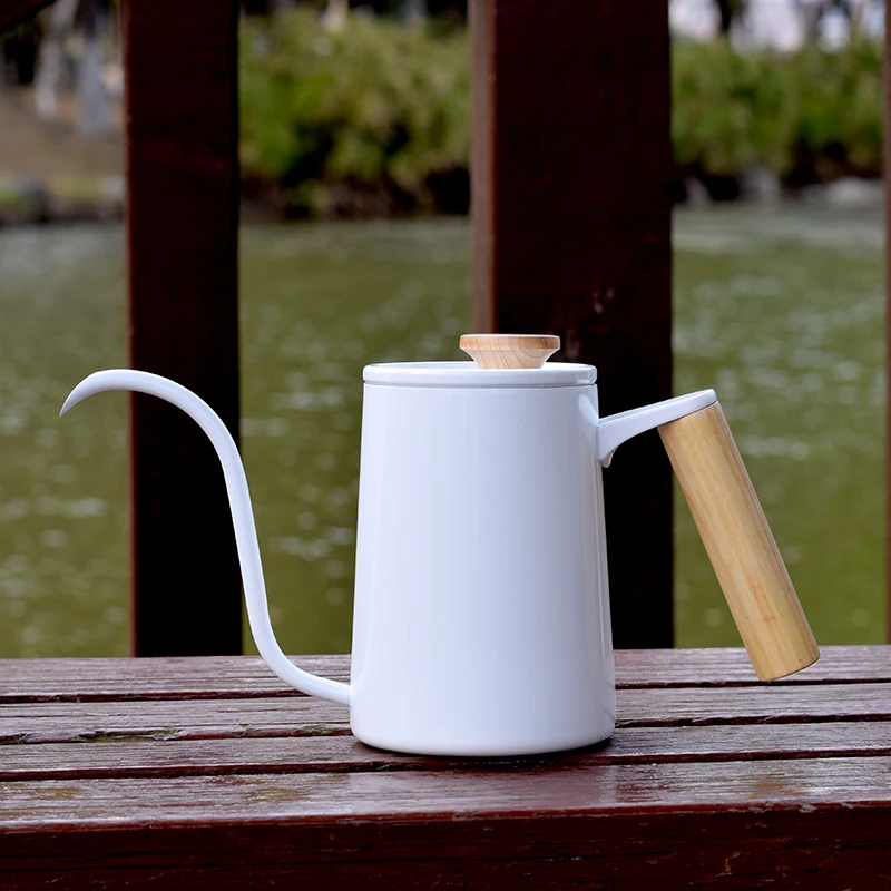 Капельный чайник для кофе с длинным носиком и тефлоновым покрытием кувшин воды