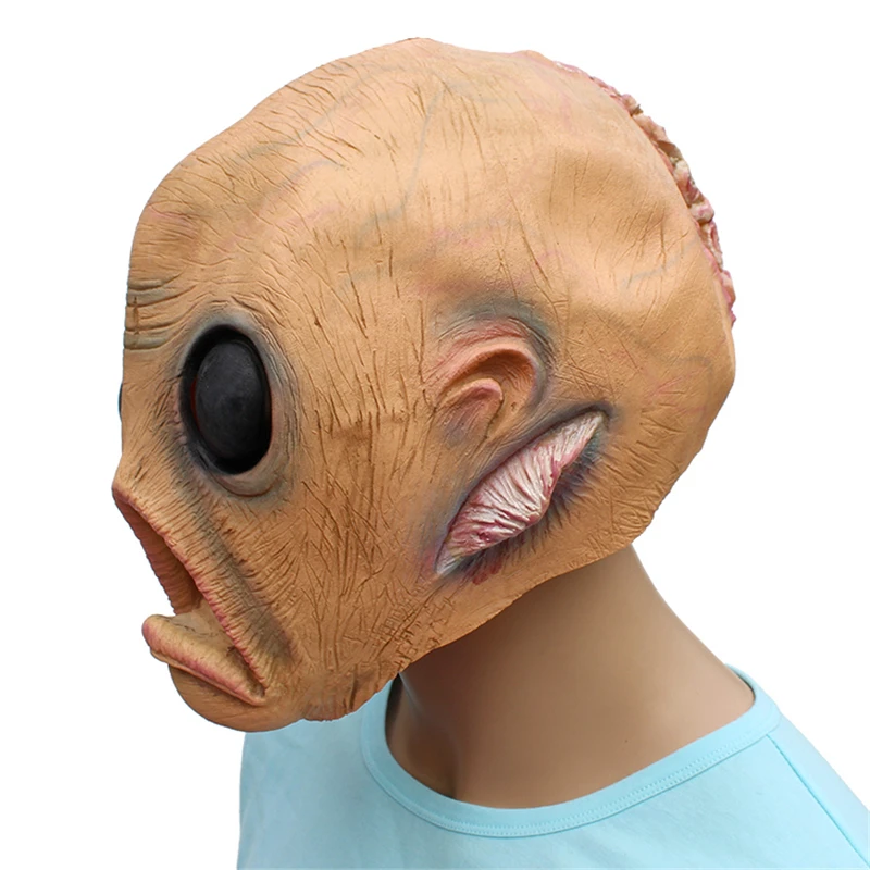 Alien Extraterrestrial Funny Latex Unisex Movie Cosplay Anime costume Prop Adult Animal Party Mask for Halloween | Тематическая