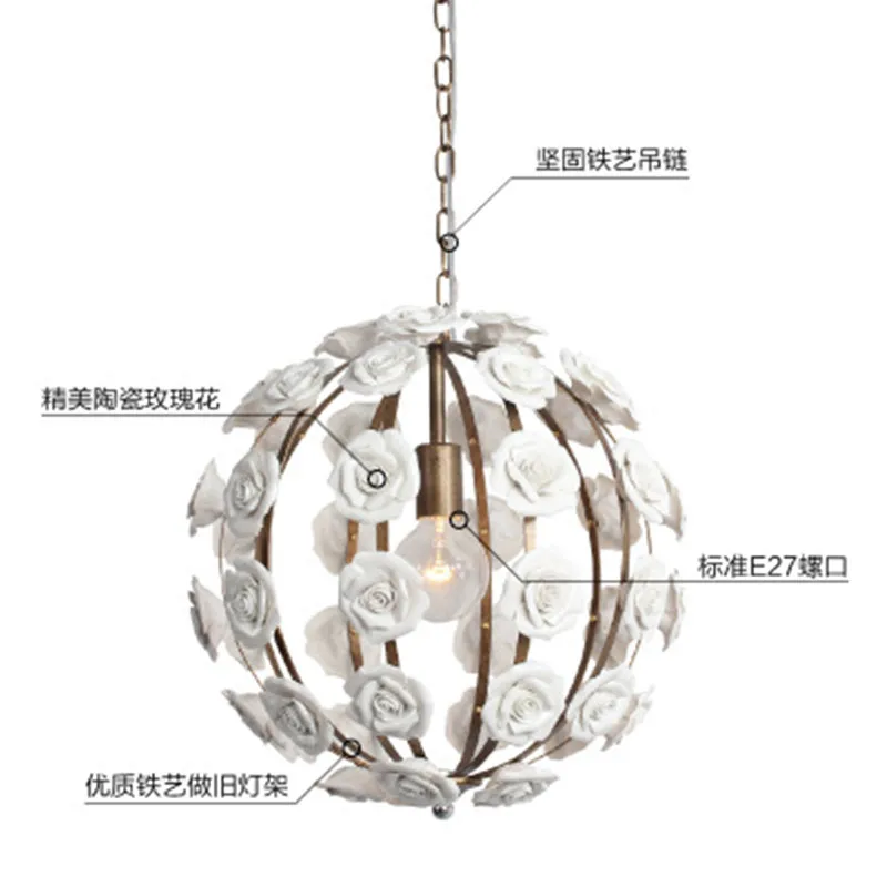 Современный светодиодный подвесные светильники Лофт люстра Керамика подвесной