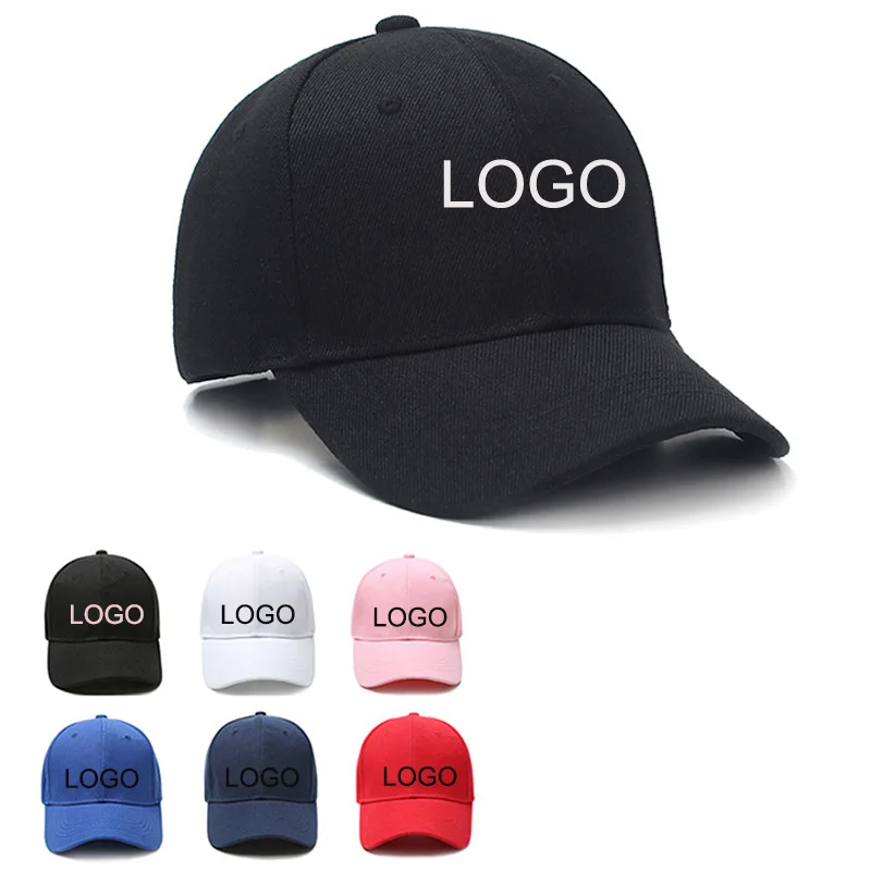 Бейсболка на заказ с принтом логотипа текста фото повседневные однотонные мужские женские шапки Черная кепка бейсболка