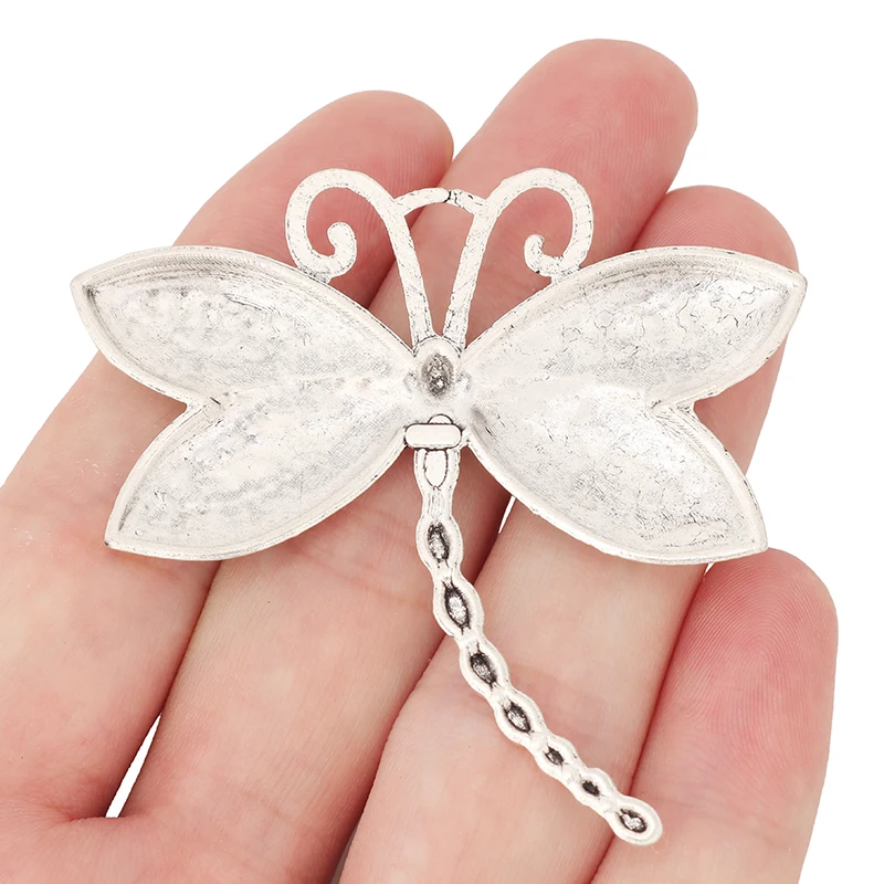 Подвеска в виде большой стрекозы из тибетского серебра 3 шт. подвески насекомых