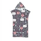 Взрослый пляжное полотенце из микрофибры, пляжный плавательный для серфинга изменение Халат с капюшоном пончо Полотенца быстрое высыхание ветрозащитный халат Cape75 * 110 см