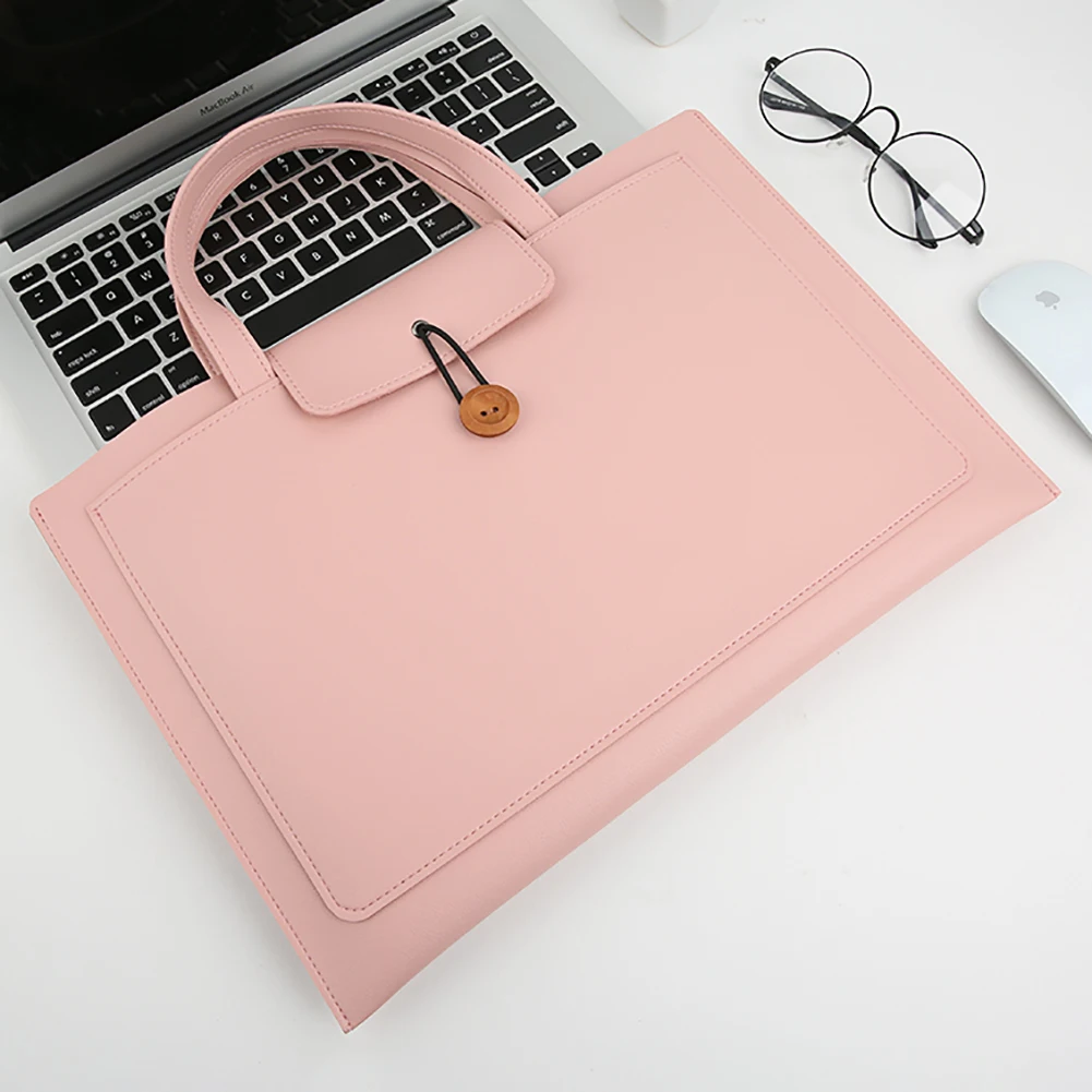 laptop bag for macbook air pro 12 13 13 3 14 15 15 6 inch sleeve case leather computer bags for lenovo hp dell laptops handbags free global shipping
