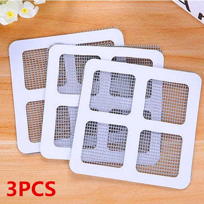 3pcs Fix Net Window домашний клей анти комары мухи Жук Насекомое Ремонт экрана стены патч наклейки сетка окно экран сетка на окно сетка - Цвет: 3pcs