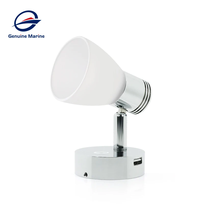 

Регулируемый Светодиодный точечный светильник для чтения с зарядкой от USB, 12 В, с регулируемой яркостью, для домов на колесах, фургонов, морских домов на колесах, аксессуары для лодок