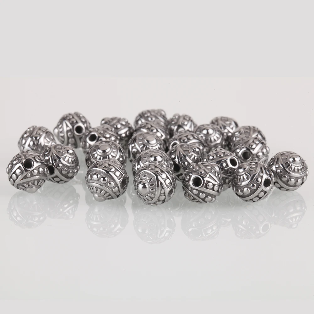 Бусины для изготовления ювелирных изделий бусины из нержавеющей стали рукоделия