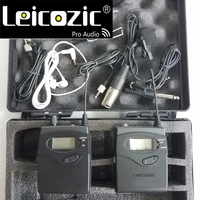 leicozic bk1038 dslr camera shooting interview recording 1 lavalier transmitter 1 receiver wireless tour guide system 740 771mhz