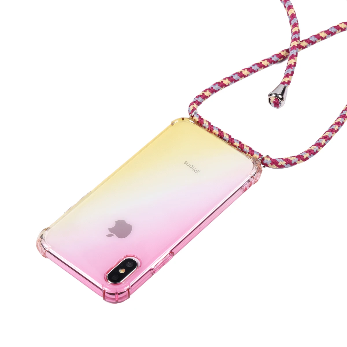 

Lanyard Rainbow aurora transparent case for Samsung Galaxy A51 A71 A10 A10S A20 A30 A40 A50 A70 A80 A90 shoulder rope cord case