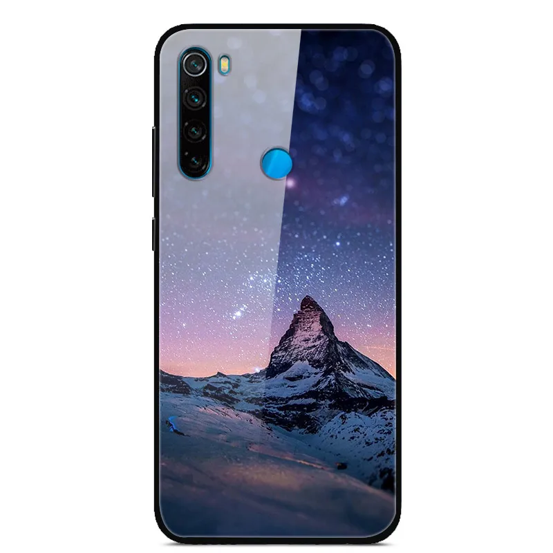 27 Для Xiaomi Redmi Note 8 T чехол из закаленного стекла жесткий чехол для телефона для Xiaomi Redmi Note 8 T Задняя крышка Redmi Note8T 8 T мягкий бампер - Color: 27