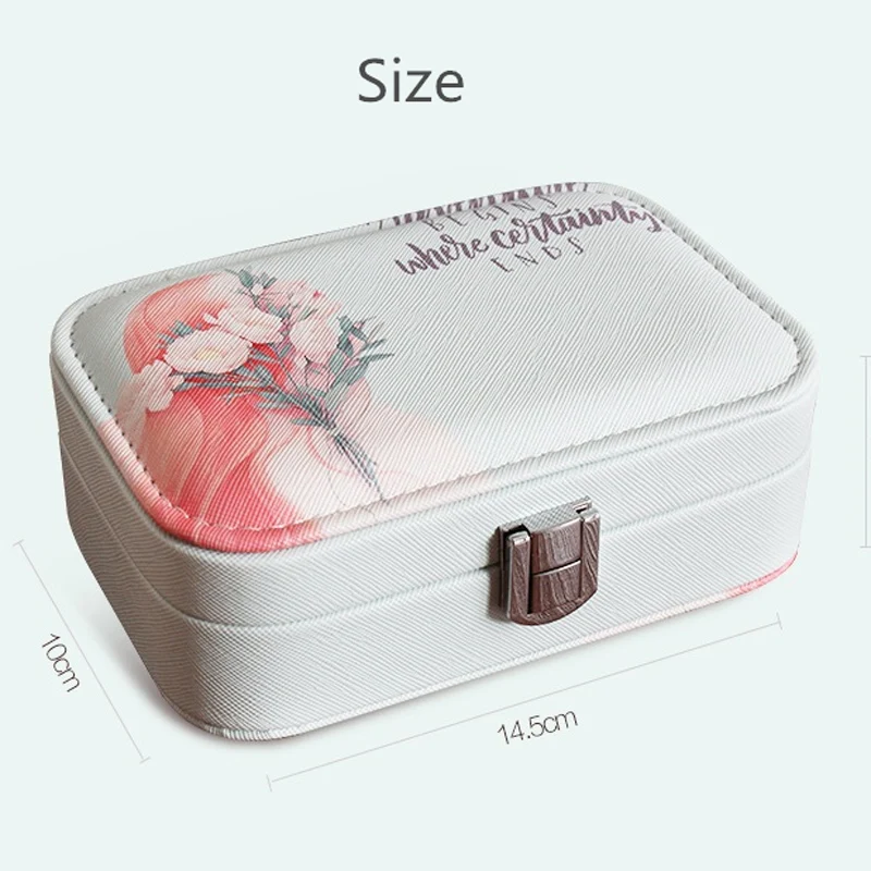 Новинка 2017 миниатюрная портативная шкатулка для ювелирных изделий органайзер