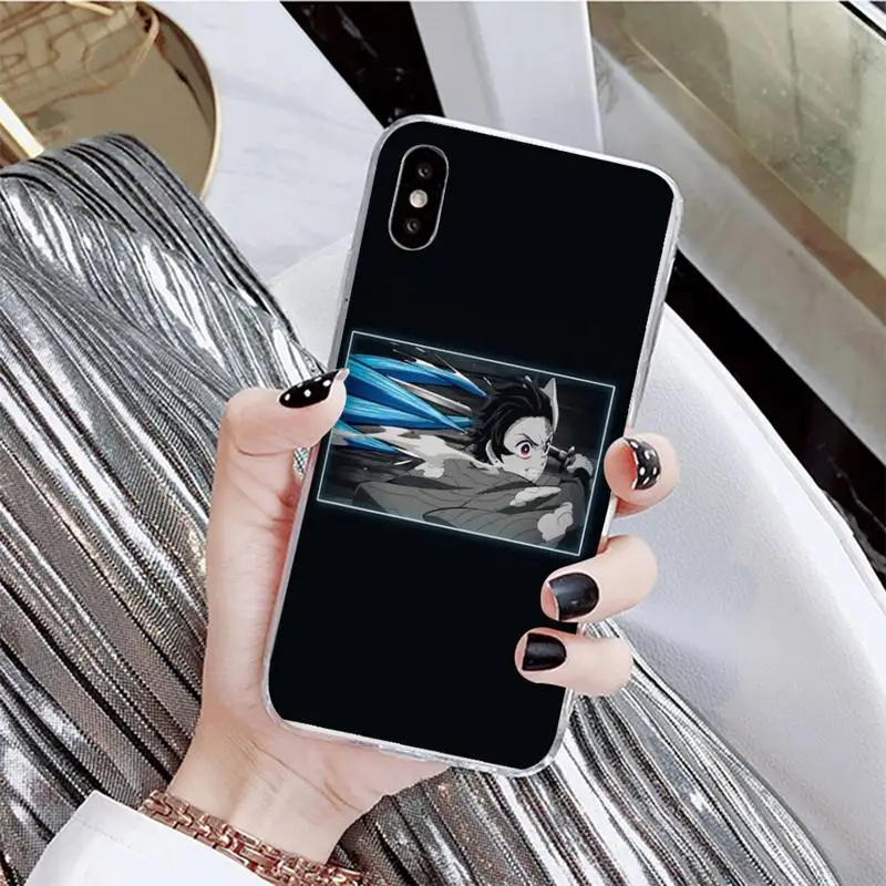 

YNDFCNB demon slayer Phone Case For iPhone X XS MAX 6 6s 7 7plus 8 8Plus 5 5S se 2020 XR 12 11 pro max case