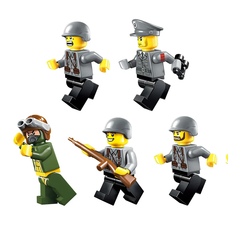 

687PCS Enlightenment 1713 Military Mobile Combat Vehicle Assembly Model Boy Assembling Building Blocks and Inserting Toy Gifts