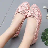 women fashion mesh breathable flat shoes lady sweet spring summer loafers female diamond comfortable flats shoes zapatos mujer