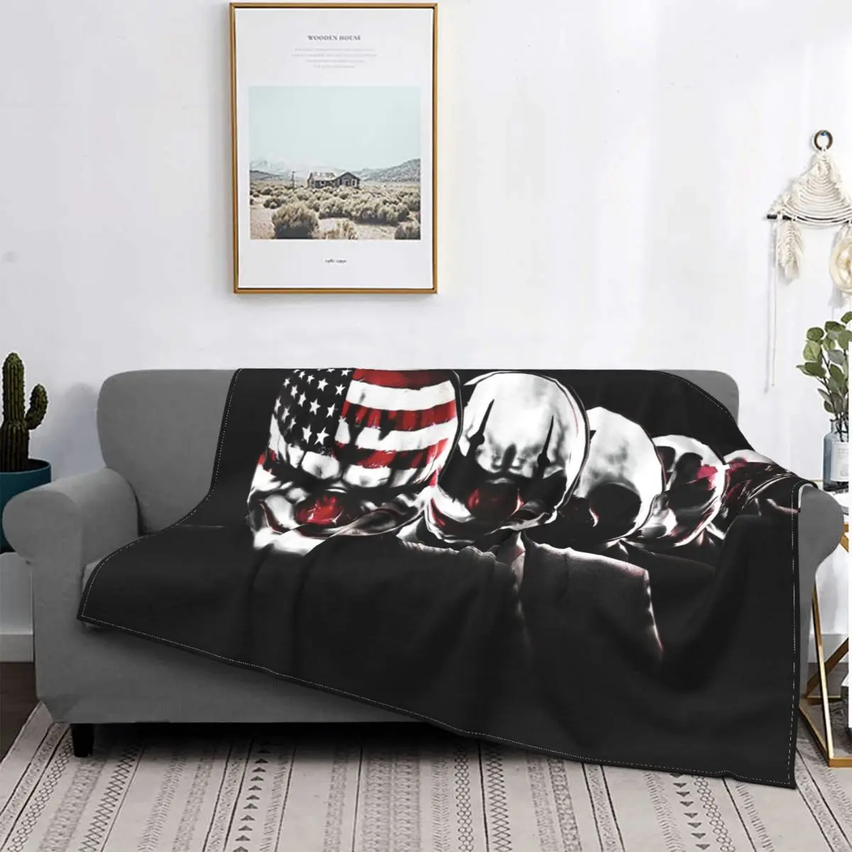 

Одеяла Payday 2, украшение из флиса, ультрамягкие покрывала для постельного белья, тонкое плюшевое одеяло для спальни