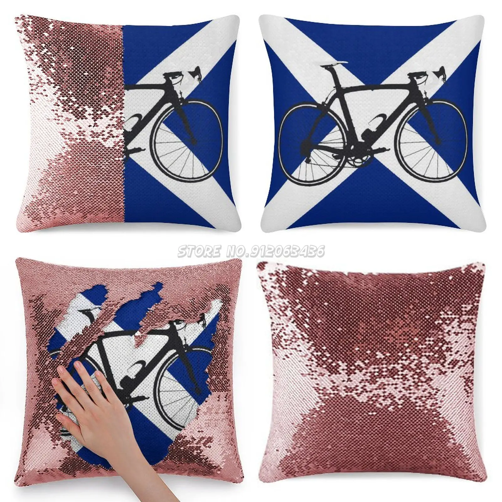 

Флаг для велосипеда Шотландия (большая выделка), наволочка с блестками, модная наволочка, подарок для нее, популярная в 100 году, самая крутая ...