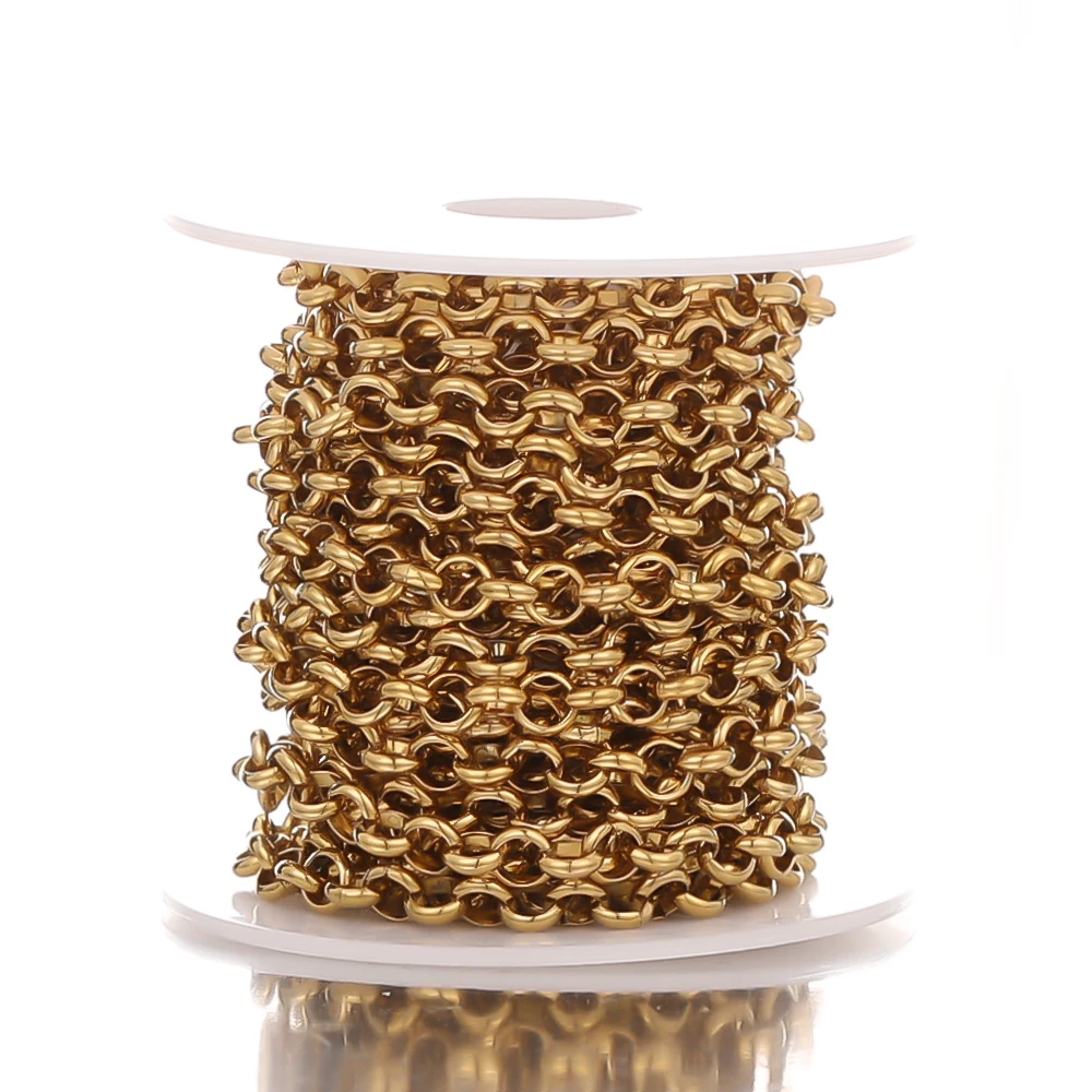 

2 Meters Stainless Steel BL Chains O Bulk Link Chain for DIY Jewelry Making Bracelet Findings Pendant Necklace Components