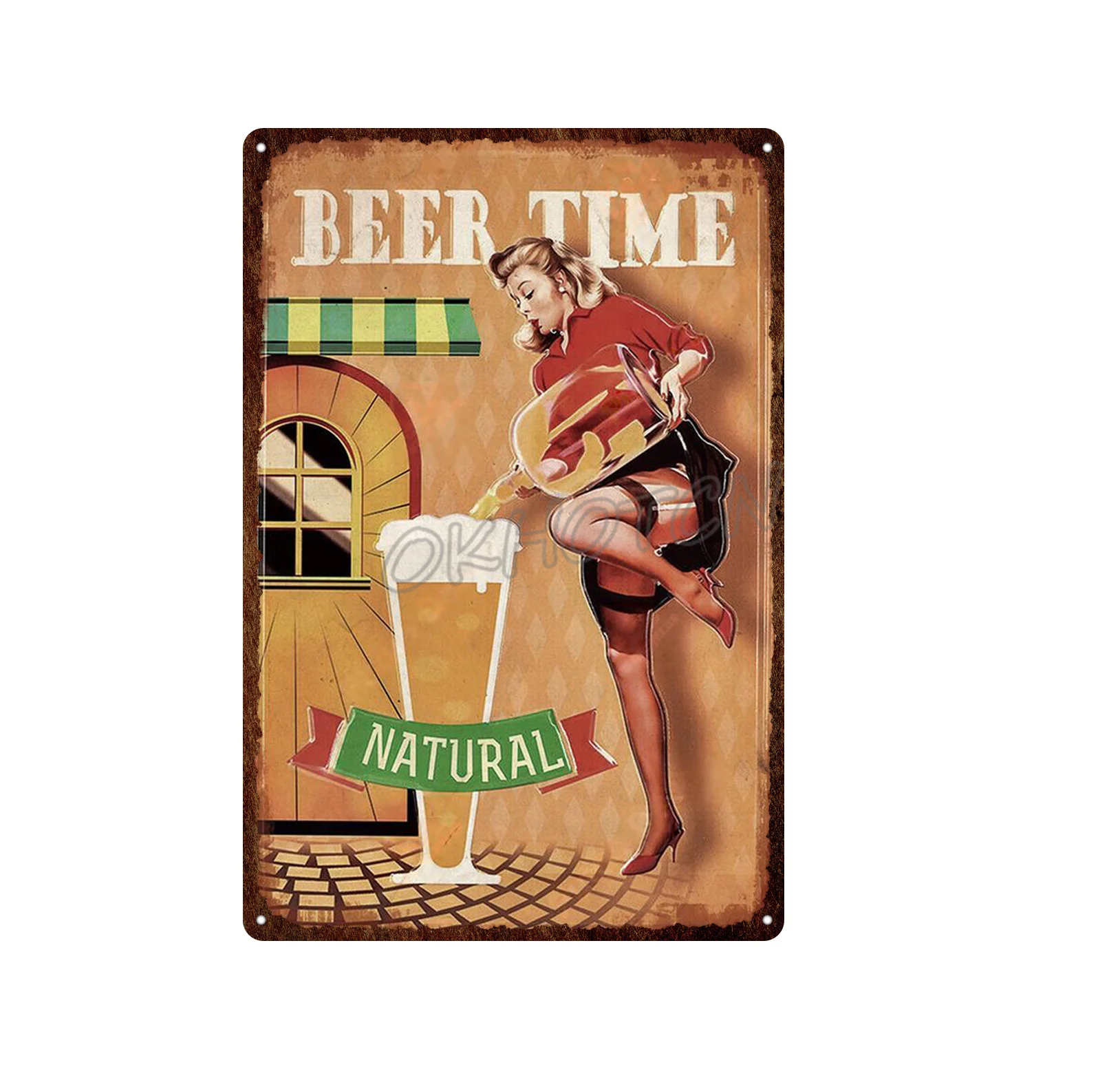 

Beer Tin Plate Duvel Lovers Metal Sign Vintage Wall Stickers Retro Wall Art Metal Plaque Drink Duvel Tin Sign for Decor
