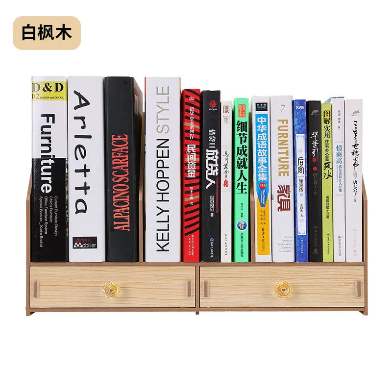 Простые настольные книжные полки для студентов используют детскую настольную