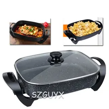 Commercial household multifunctional plug-in electric hot pot barbecue pot cooking electromechanical hot pot grilled fish stove