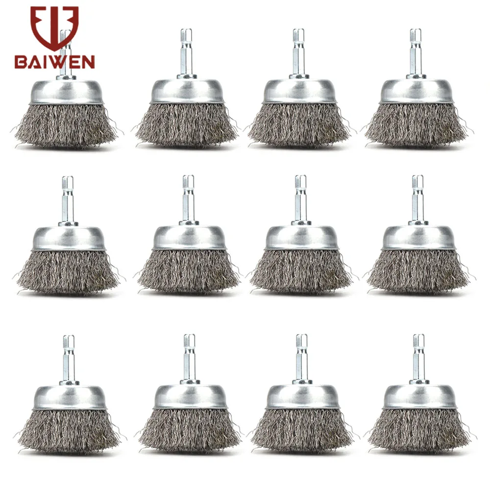 

50mm 2 Inch Steel Wire Wheel Brush Dremel Rotary Tools for Drill Dremel Tools Metal Rust Removal Polishing 1-5pcs
