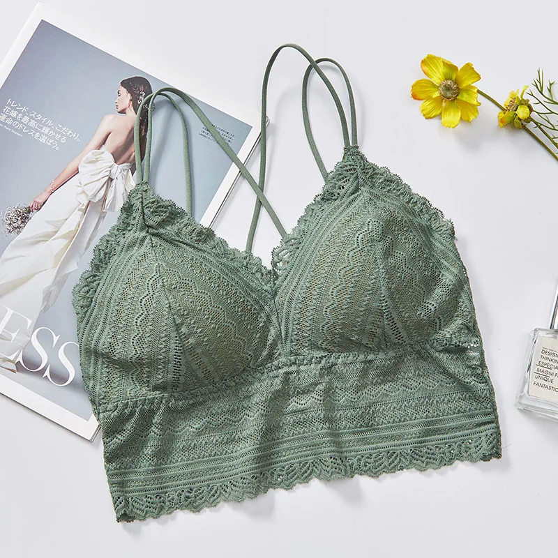 

New Sexy Seamless Lace Bralette Womens Bra Tops Summer Lingerie Bra Camisole Girls Breathable Tube Top