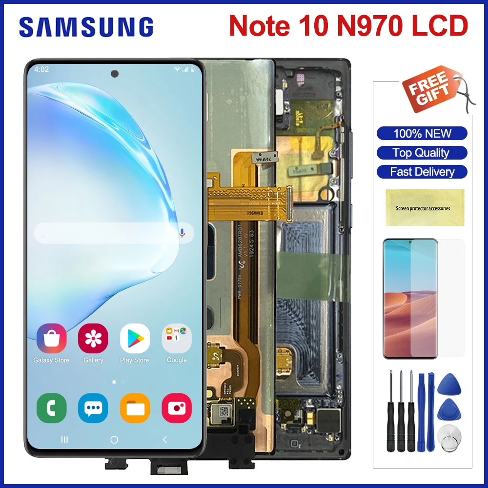 Оригинальный сенсорный экран для Samsung Galaxy Note 10 N970 N9700 дигитайзер в сборе Plus N975