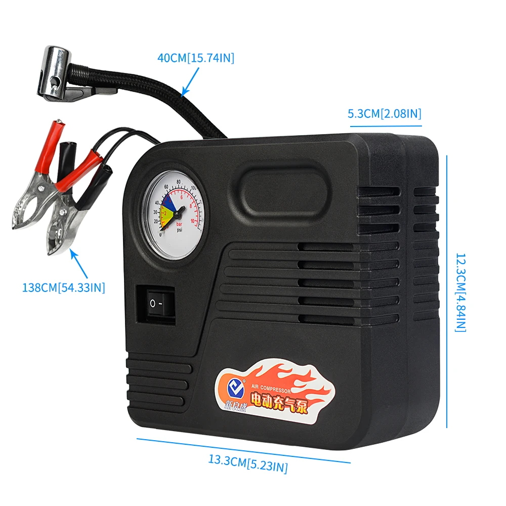 Многофункциональный воздушный насос WUPP 12 В с клипсой подходит для автомобилей