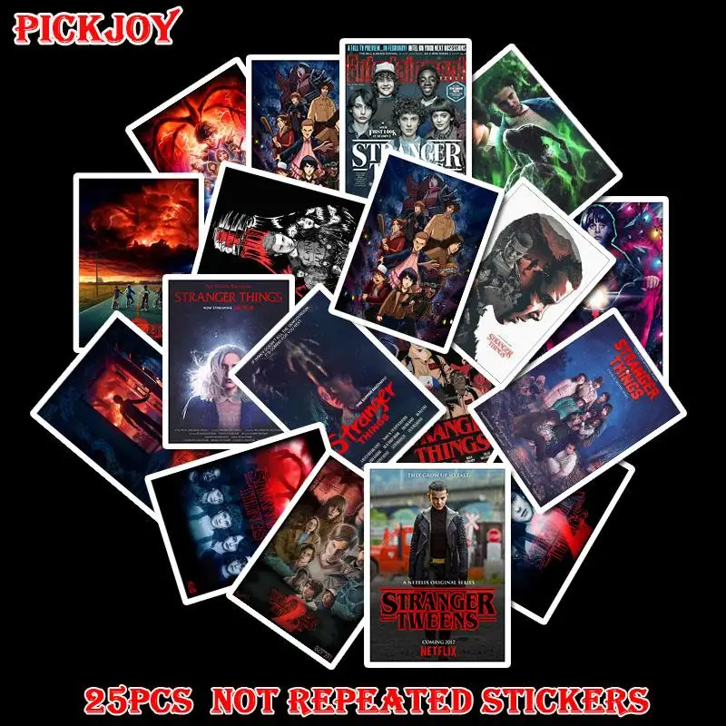 25 ⑤ упак. ТВ серия странные вещи 2 наклейки водонепроницаемые для детей DIY игрушки